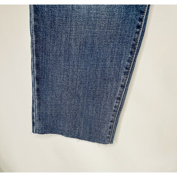 Old Navy O.G. Loose High Rise Raw Hem Blue Jean Women's SIZE 0 - Picture 3 of 8